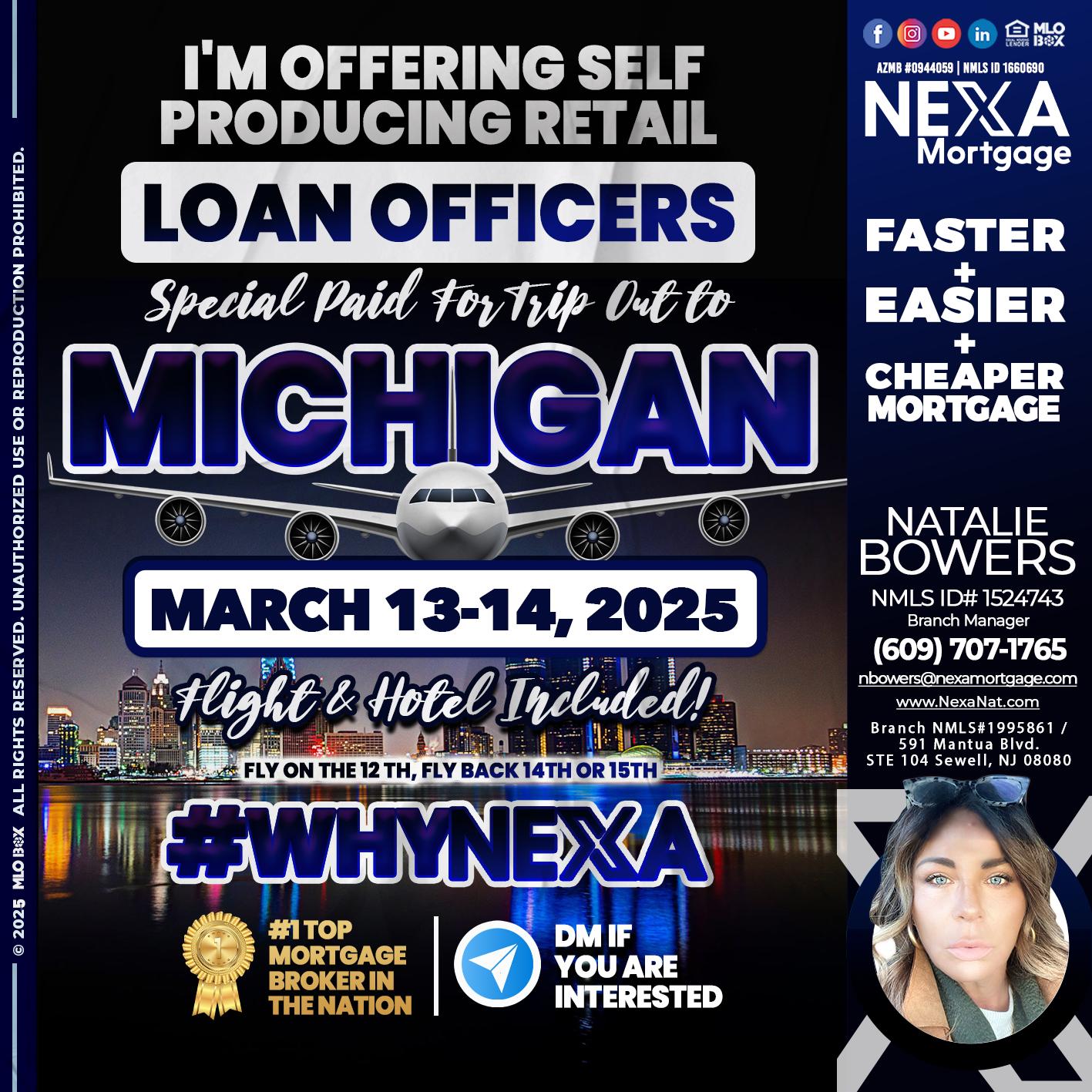 MICHIGAN TRIP - Natalie Bowers -Branch Manager