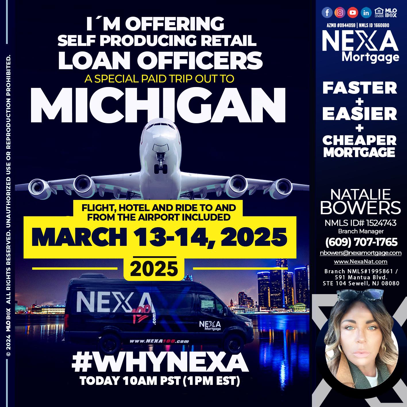 MICHIGAN TRIP - Natalie Bowers -Branch Manager