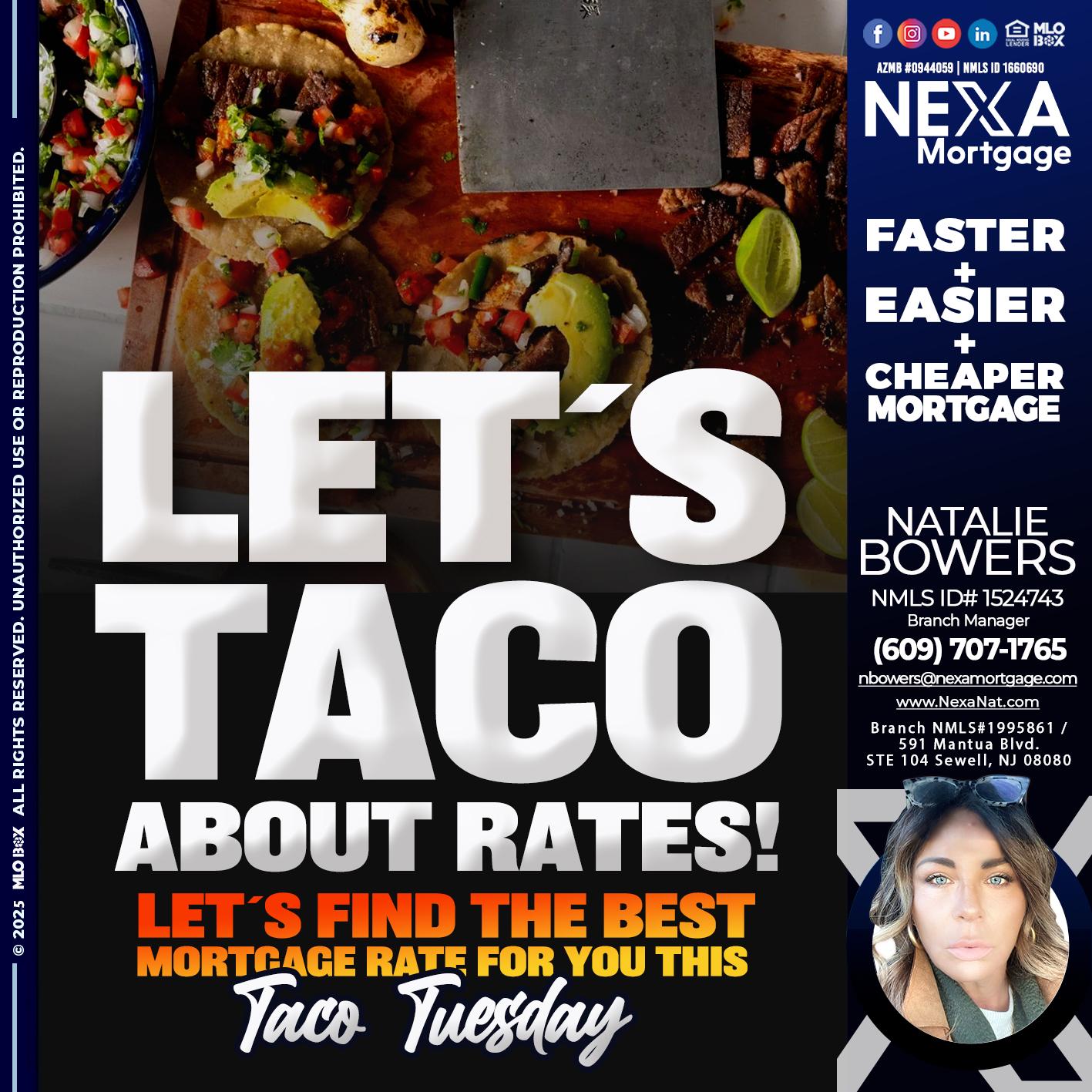 LETS TACO - Natalie Bowers -Branch Manager