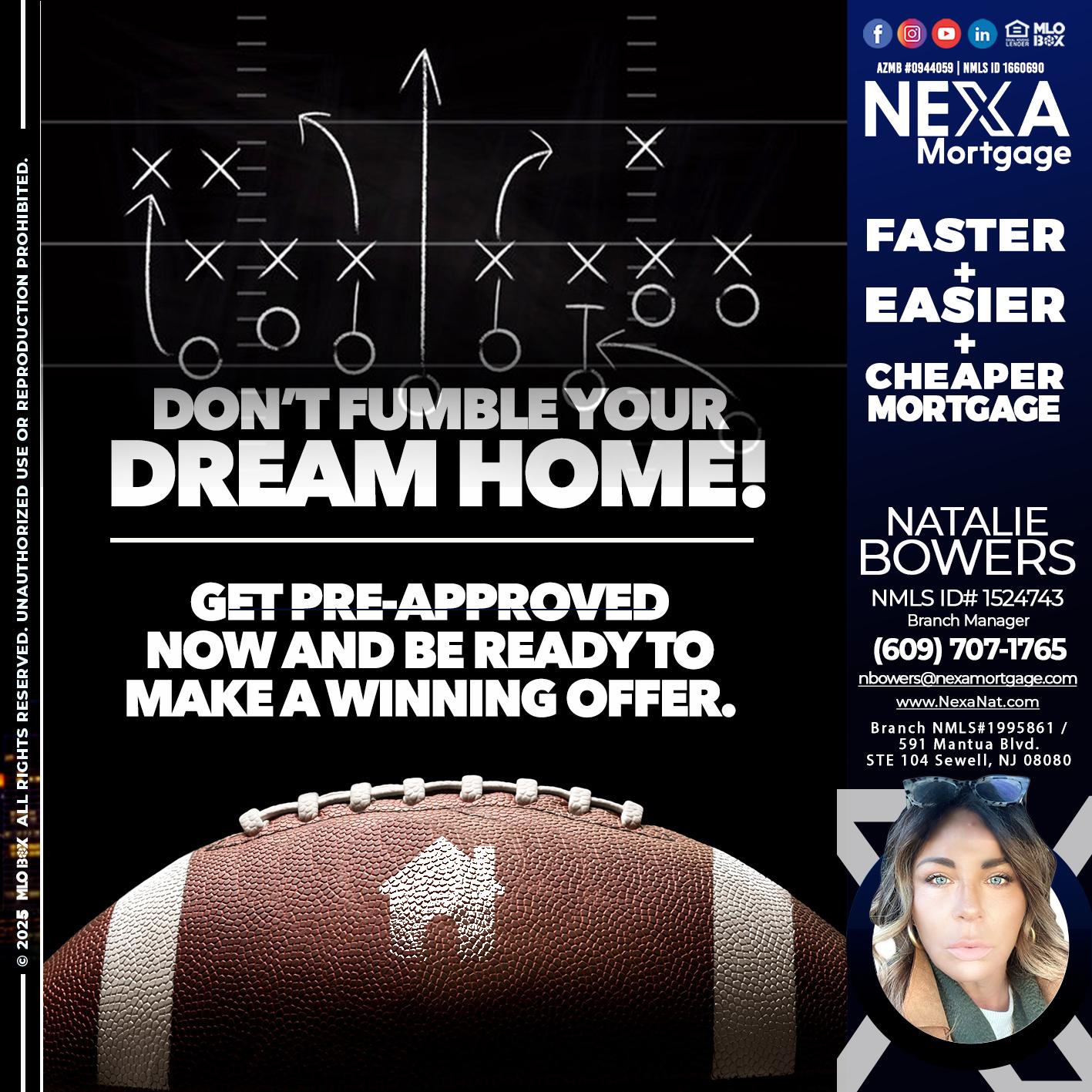 DONT FUMBLE - Natalie Bowers -Branch Manager