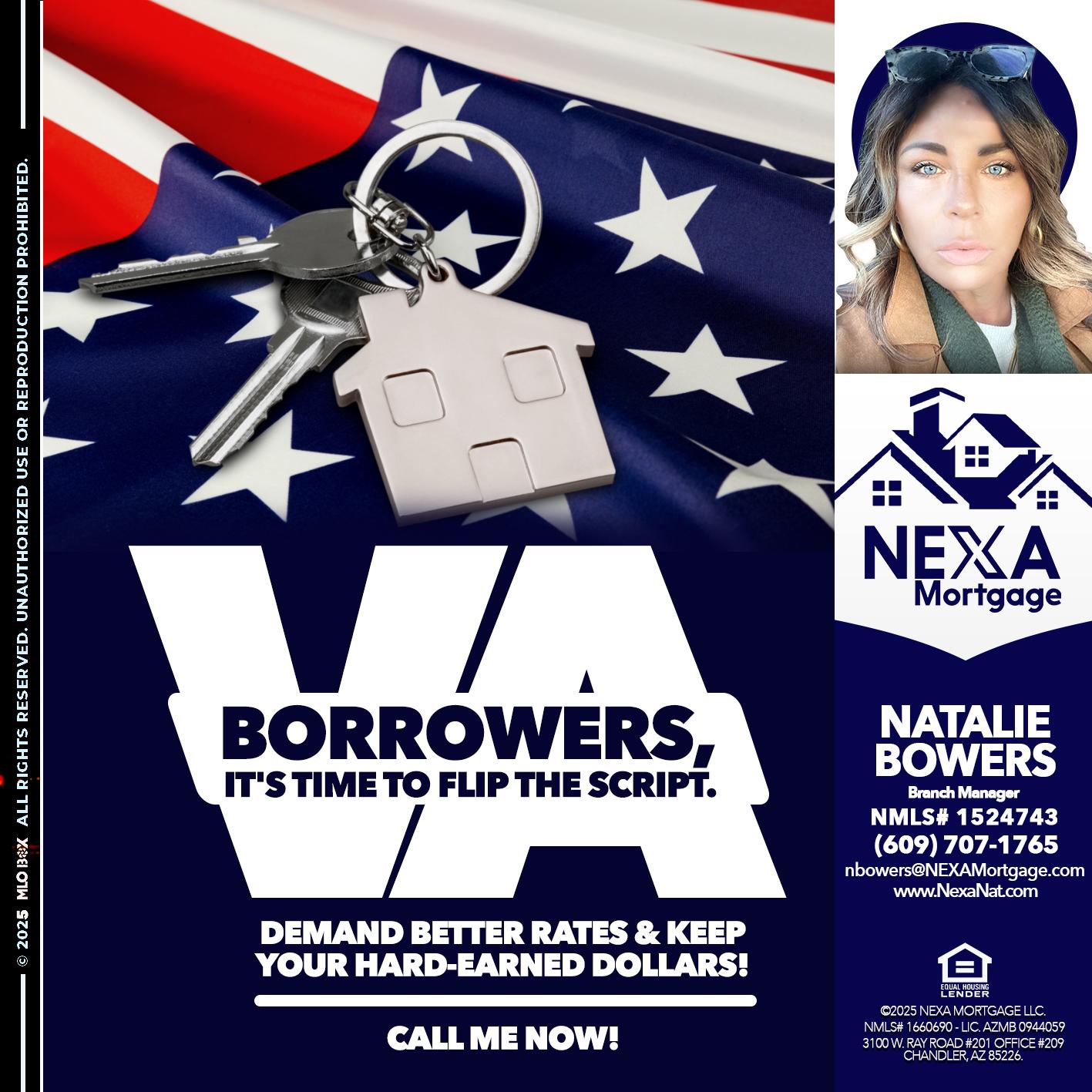 VA BORROWERS - Natalie Bowers -Branch Manager