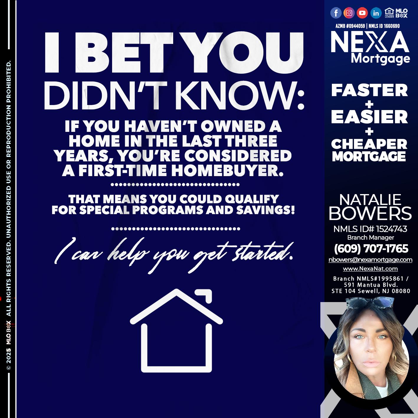 I BET YOU KNOW - Natalie Bowers -Branch Manager