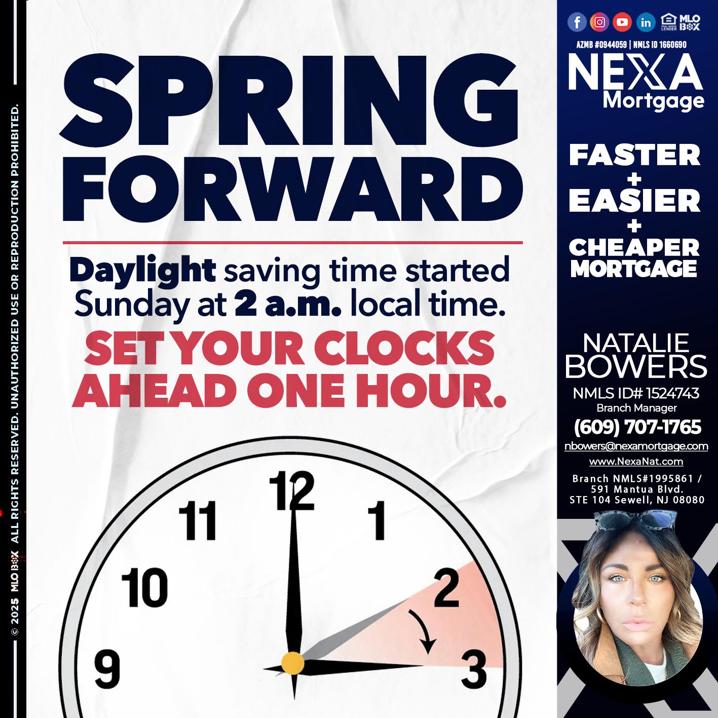 SPRING FORWARD - Natalie Bowers -Branch Manager