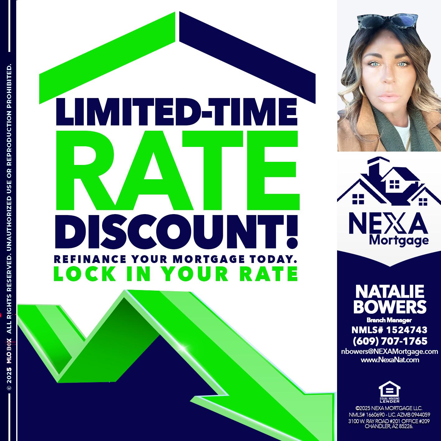 LIMITED TIME - Natalie Bowers -Branch Manager