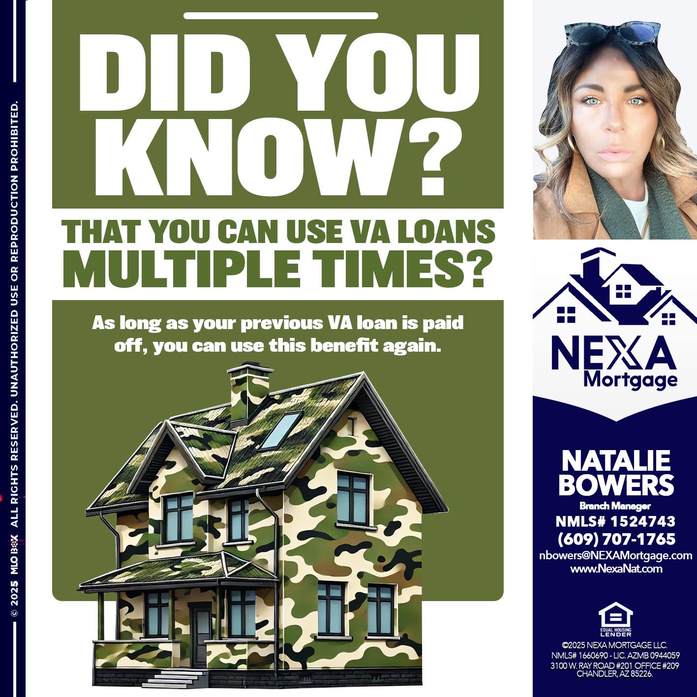 did you know - Natalie Bowers -Branch Manager