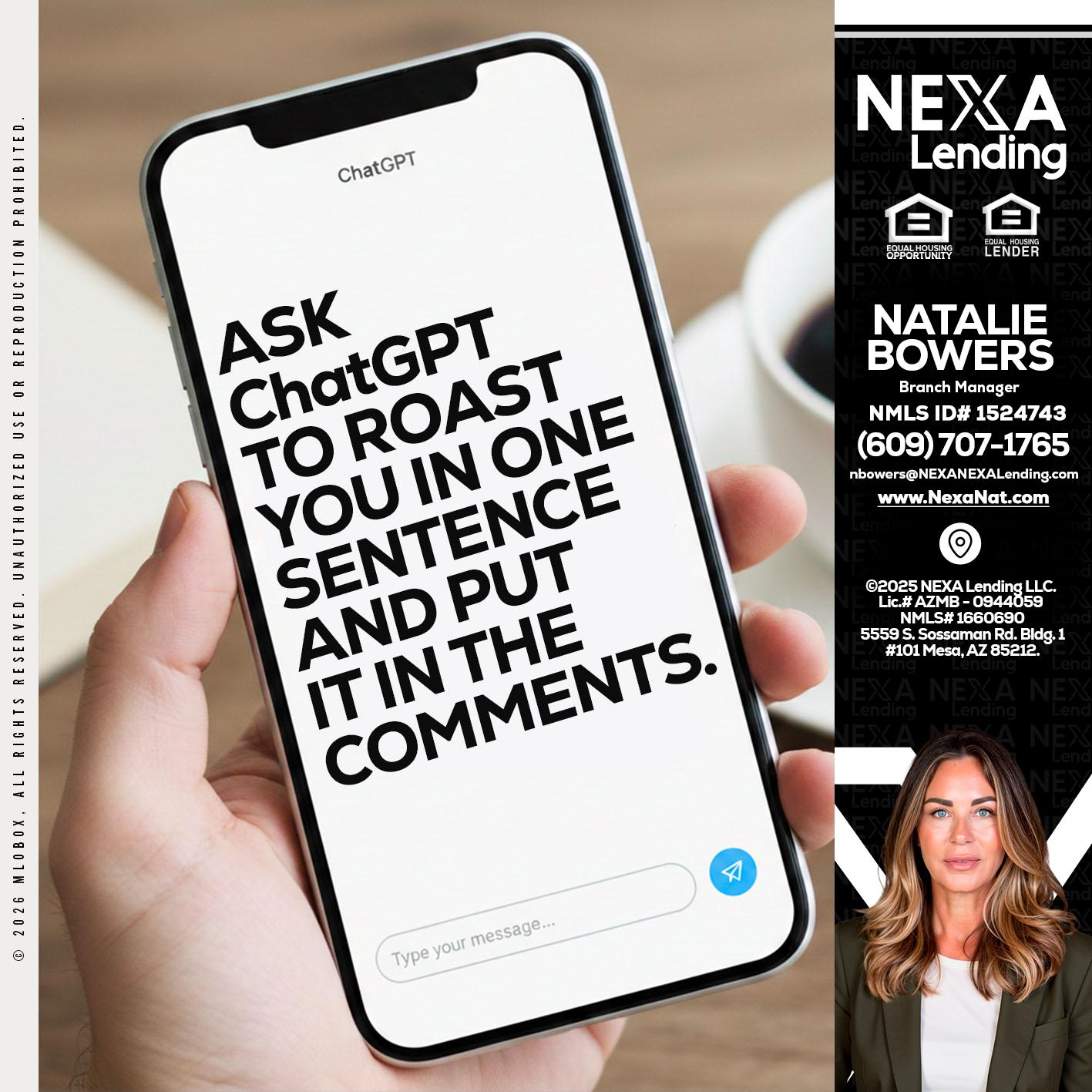ask chatgpt - Natalie Bowers -Branch Manager