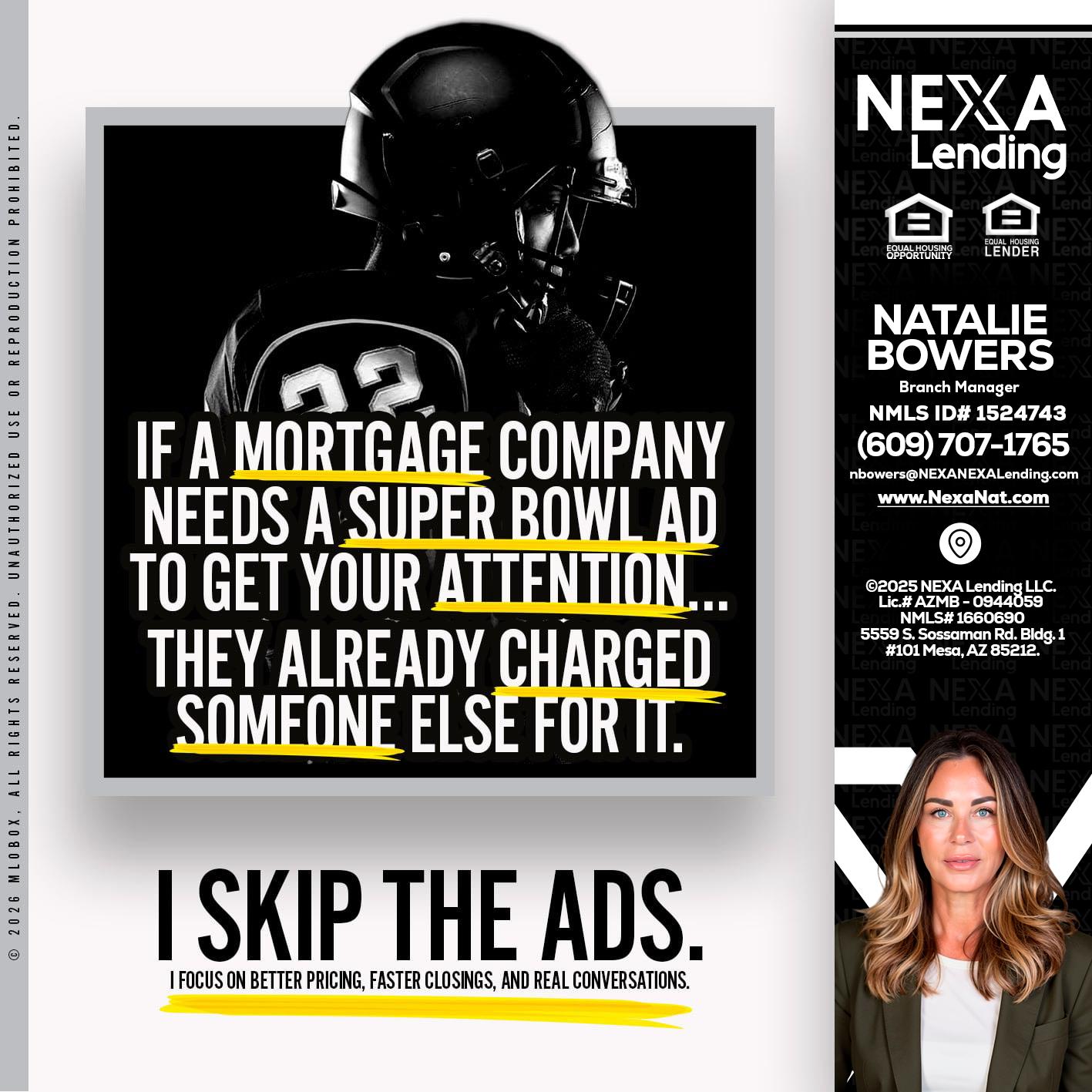 if a mortgage ad - Natalie Bowers -Branch Manager