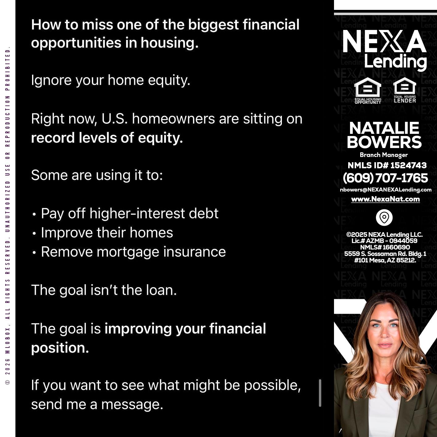 how to miss - Natalie Bowers -Branch Manager