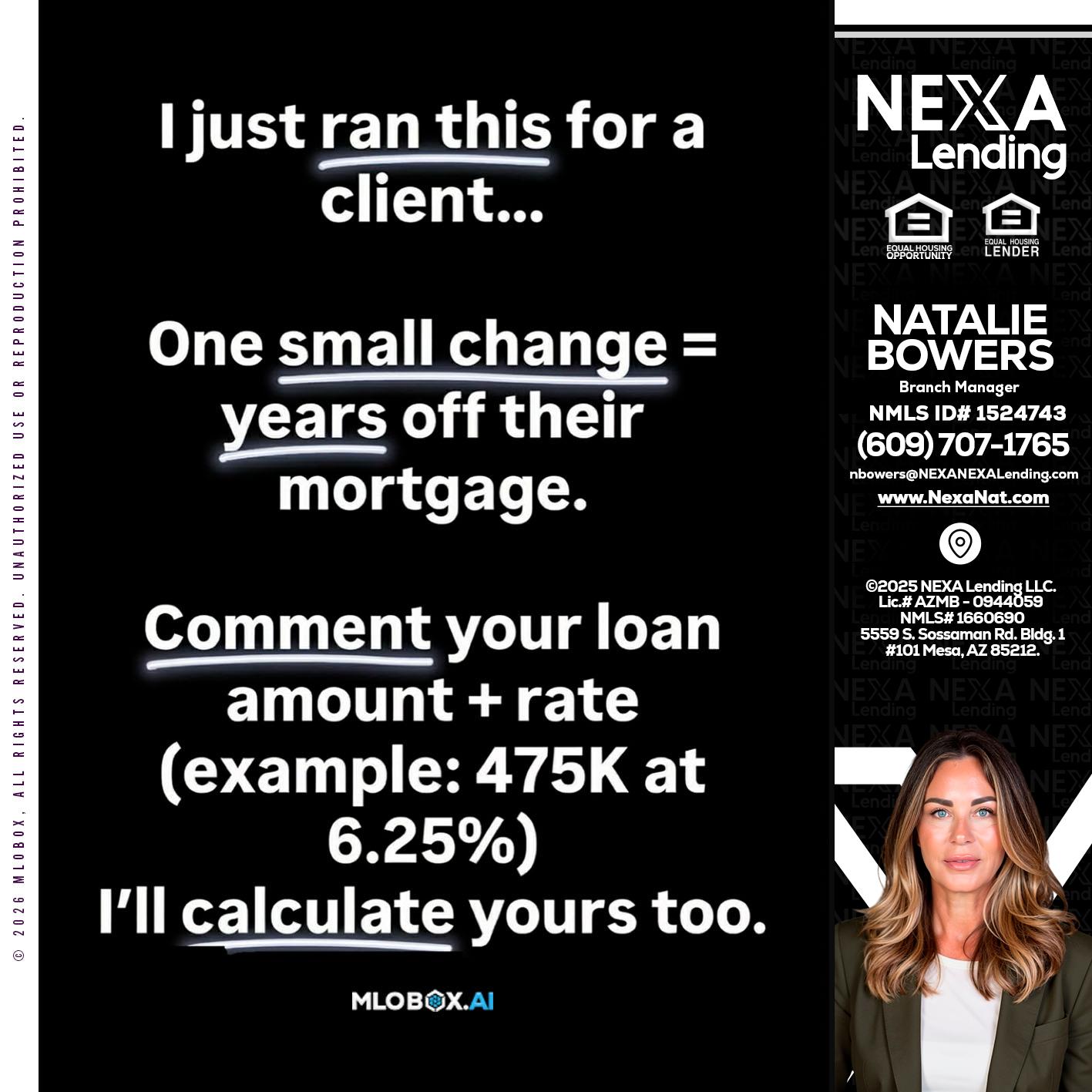 I JUST RAN - Natalie Bowers -Branch Manager