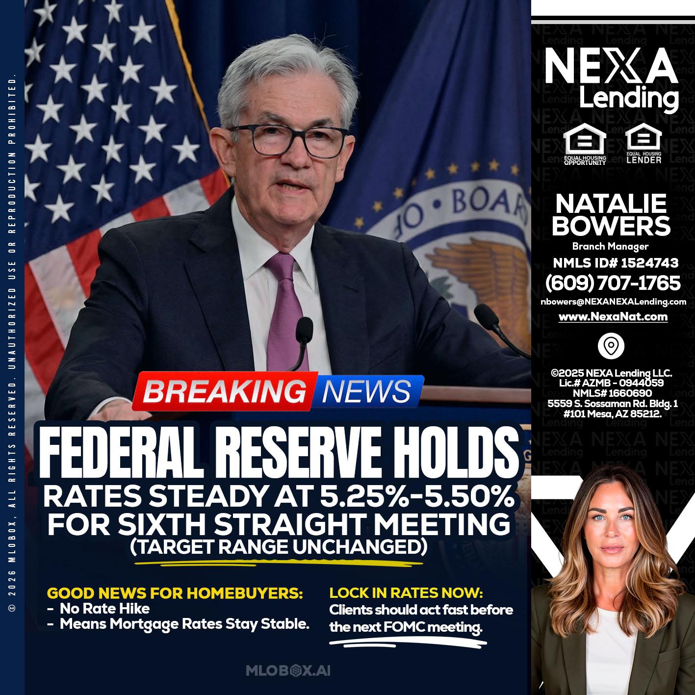 federal reserve - Natalie Bowers -Branch Manager