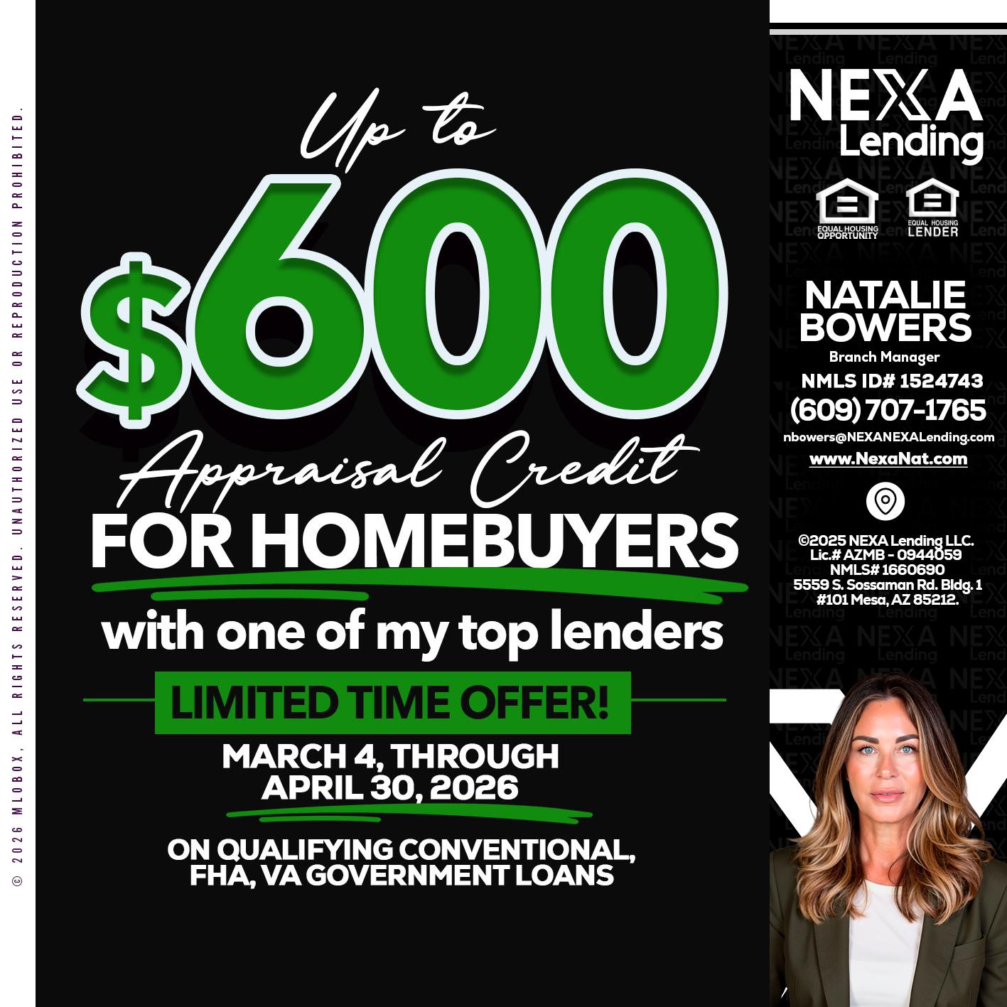 UP TO 600 - Natalie Bowers -Branch Manager