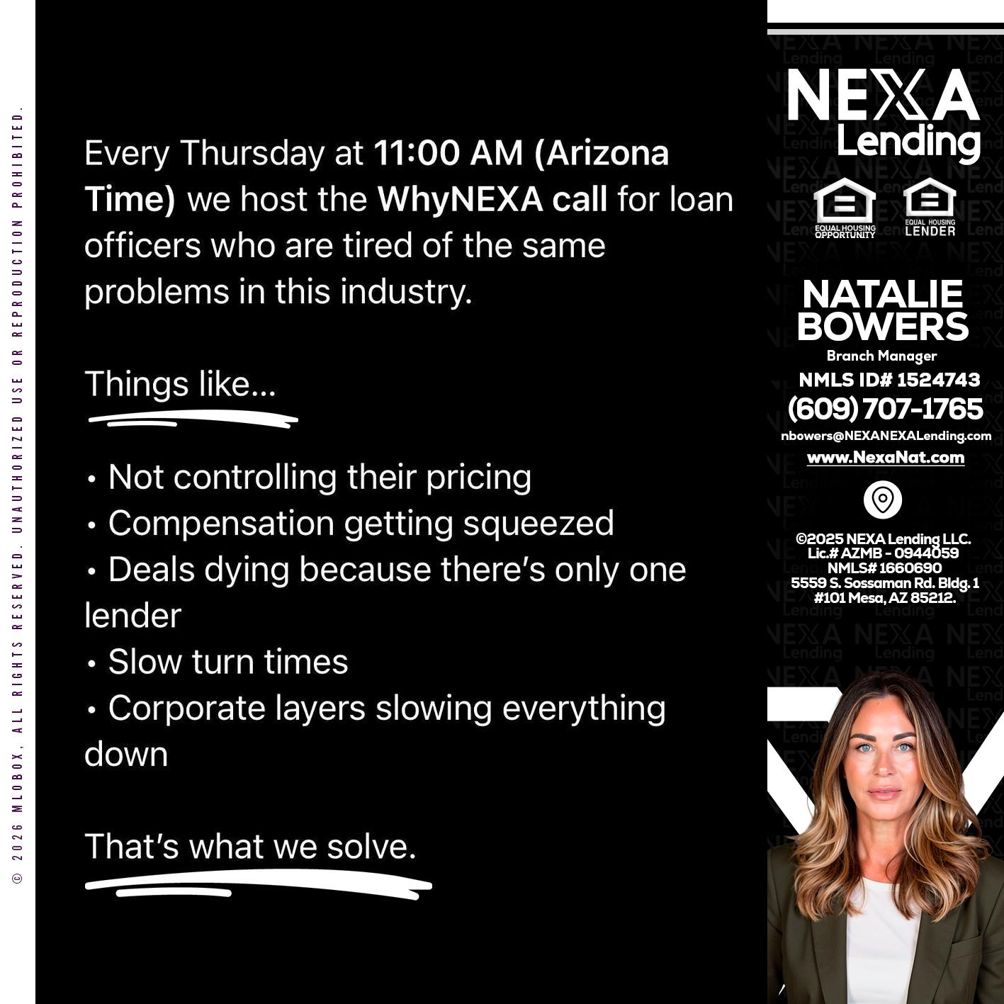 WHY NEXA - Natalie Bowers -Branch Manager