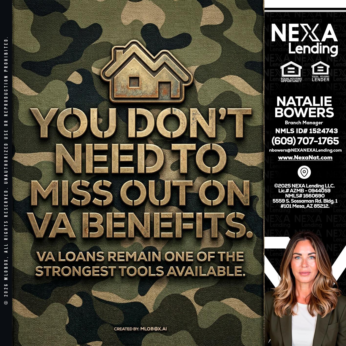 you don't need - Natalie Bowers -Branch Manager