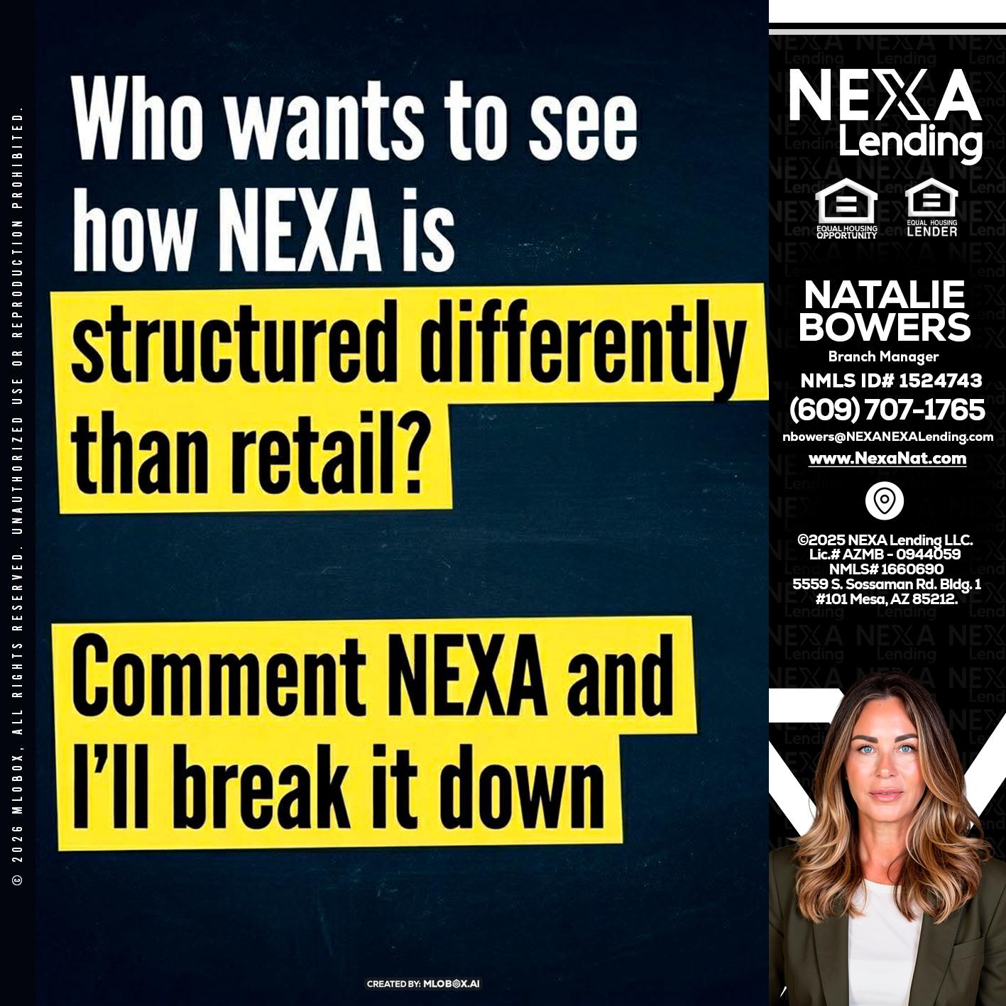 who want to see - Natalie Bowers -Branch Manager