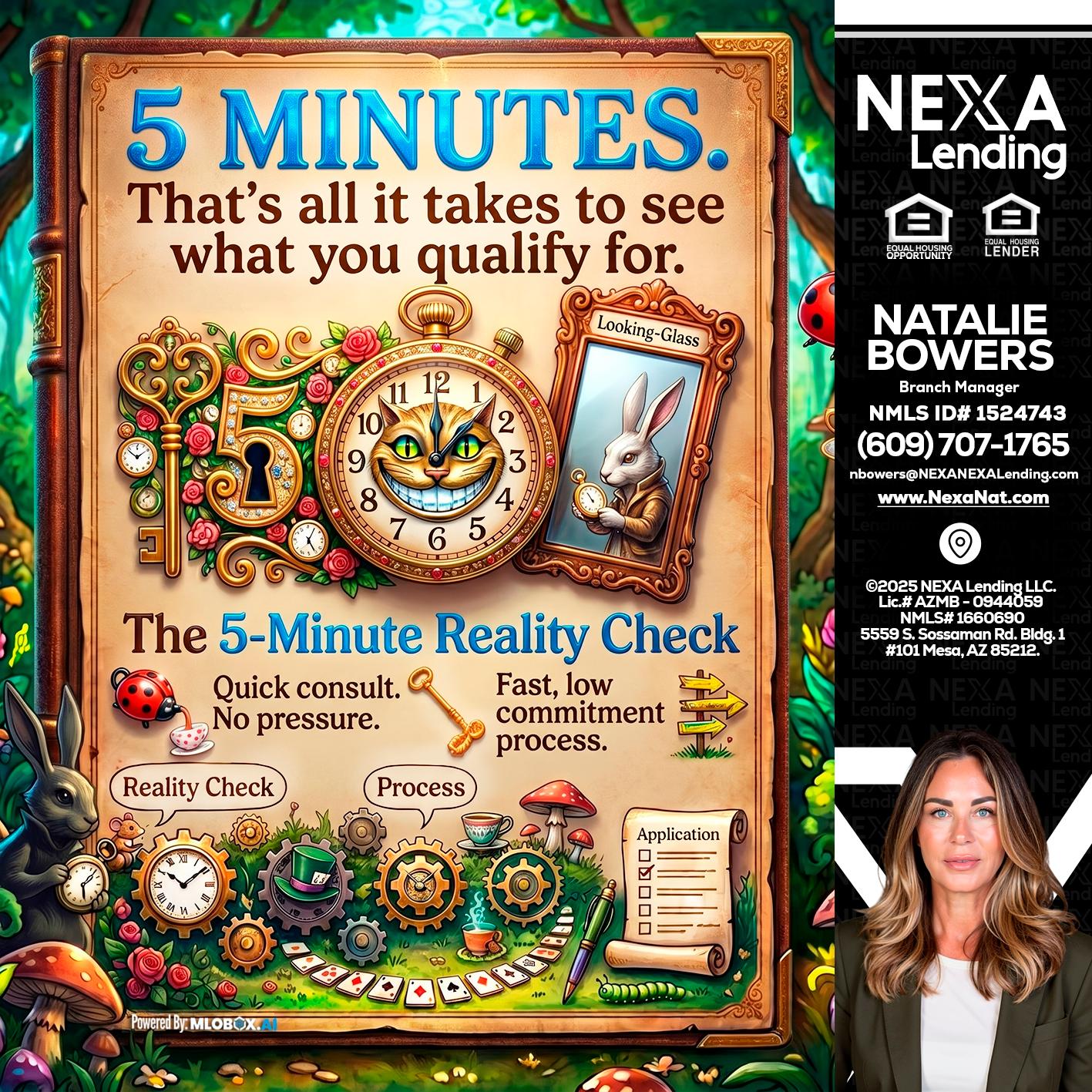 Reality Check! - Natalie Bowers -Branch Manager