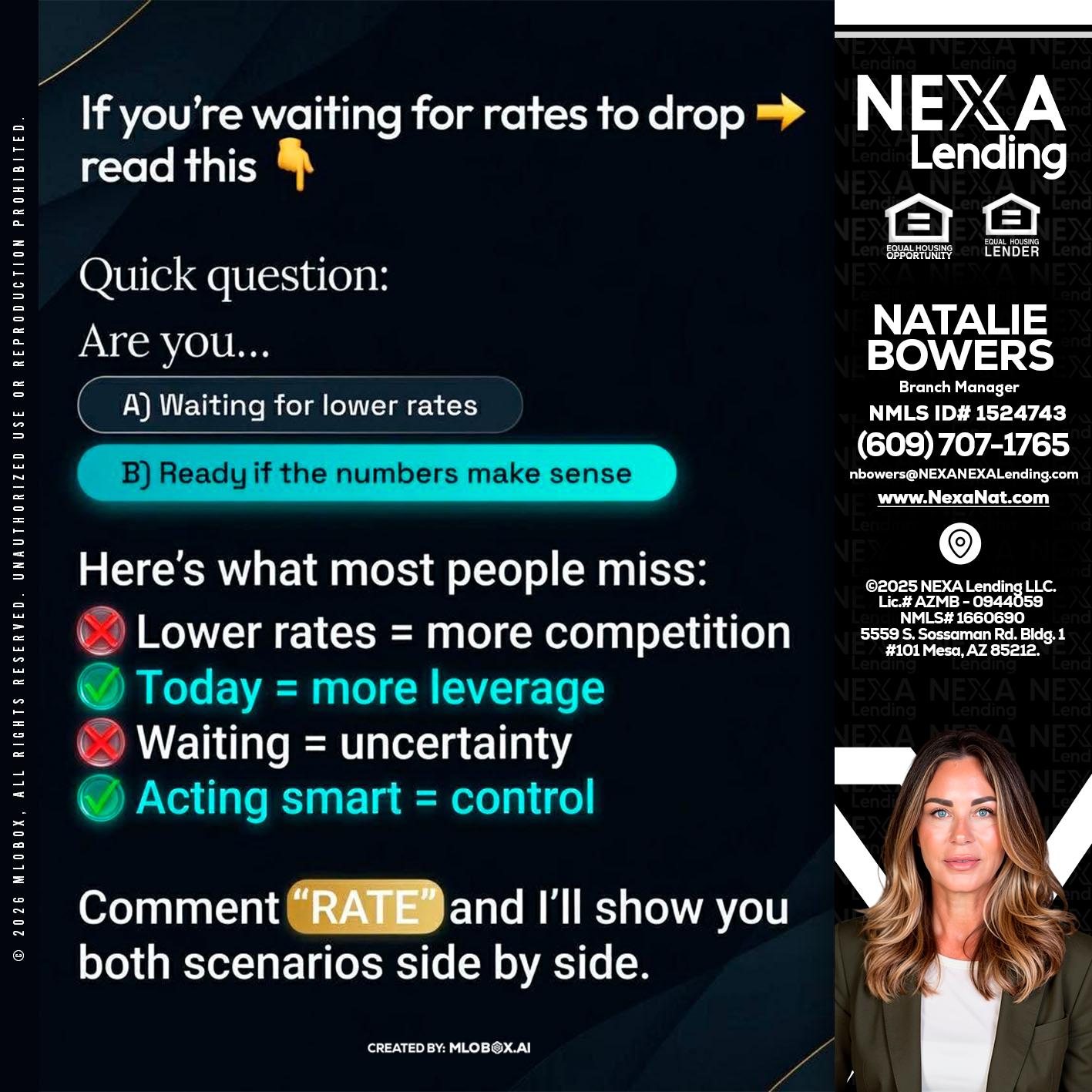 IF YOU ARE - Natalie Bowers -Branch Manager