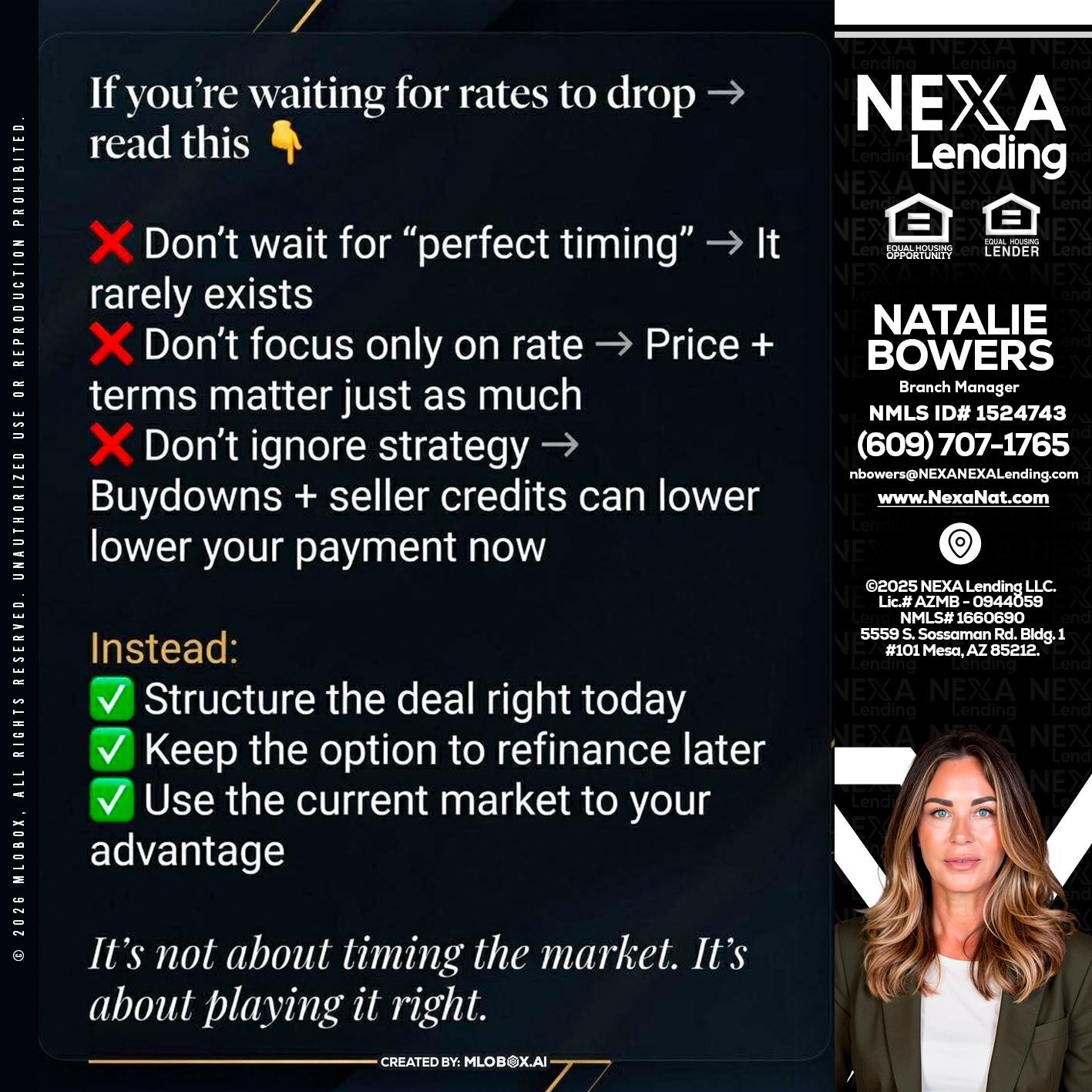 IF YOU ARE - Natalie Bowers -Branch Manager