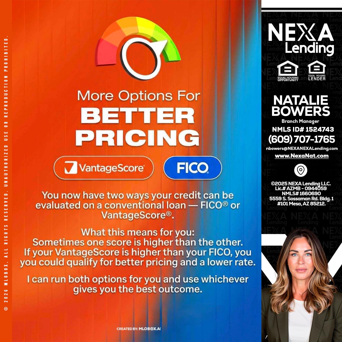 BETTER PRICING - Natalie Bowers -Branch Manager