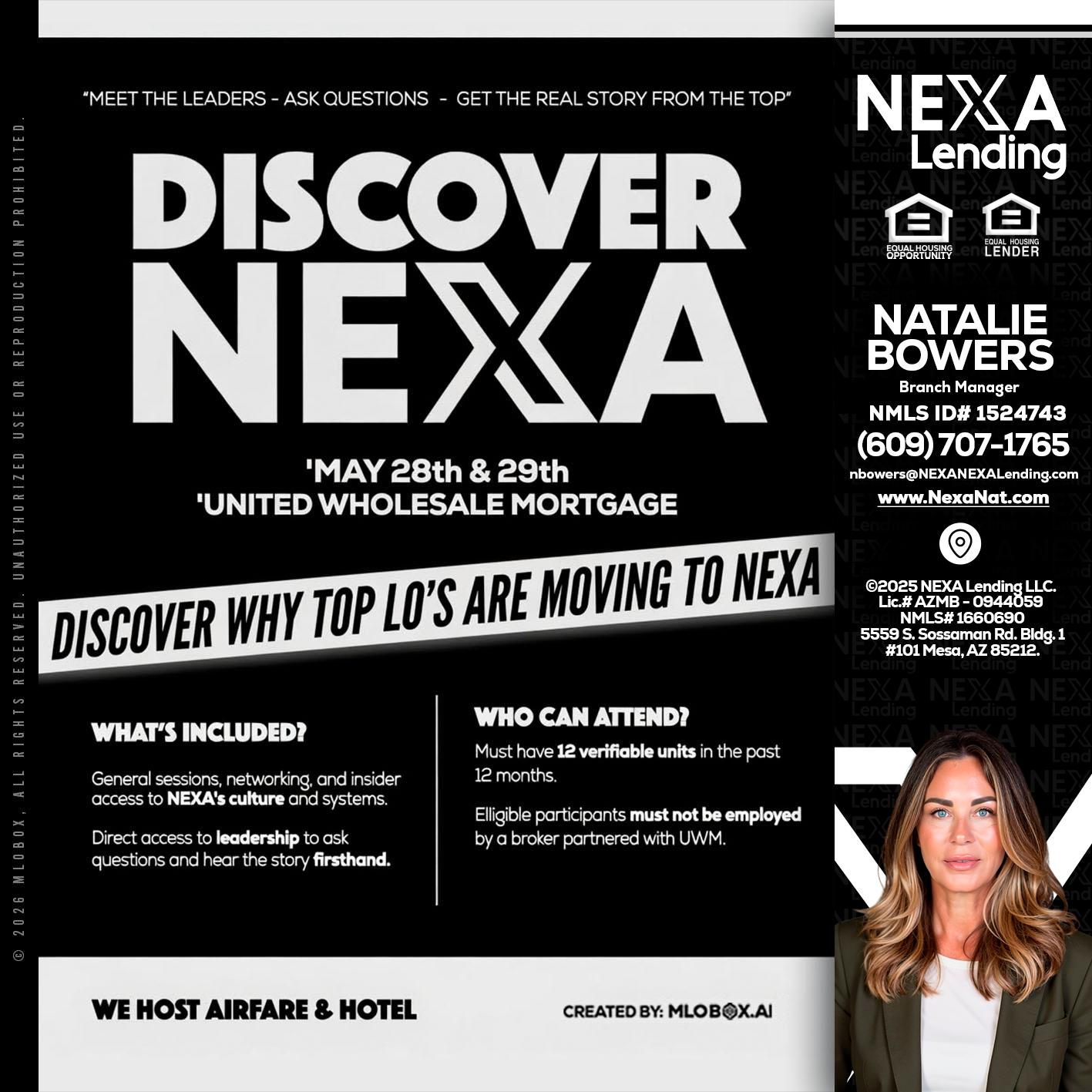 DISCOVER NEXA - Natalie Bowers -Branch Manager