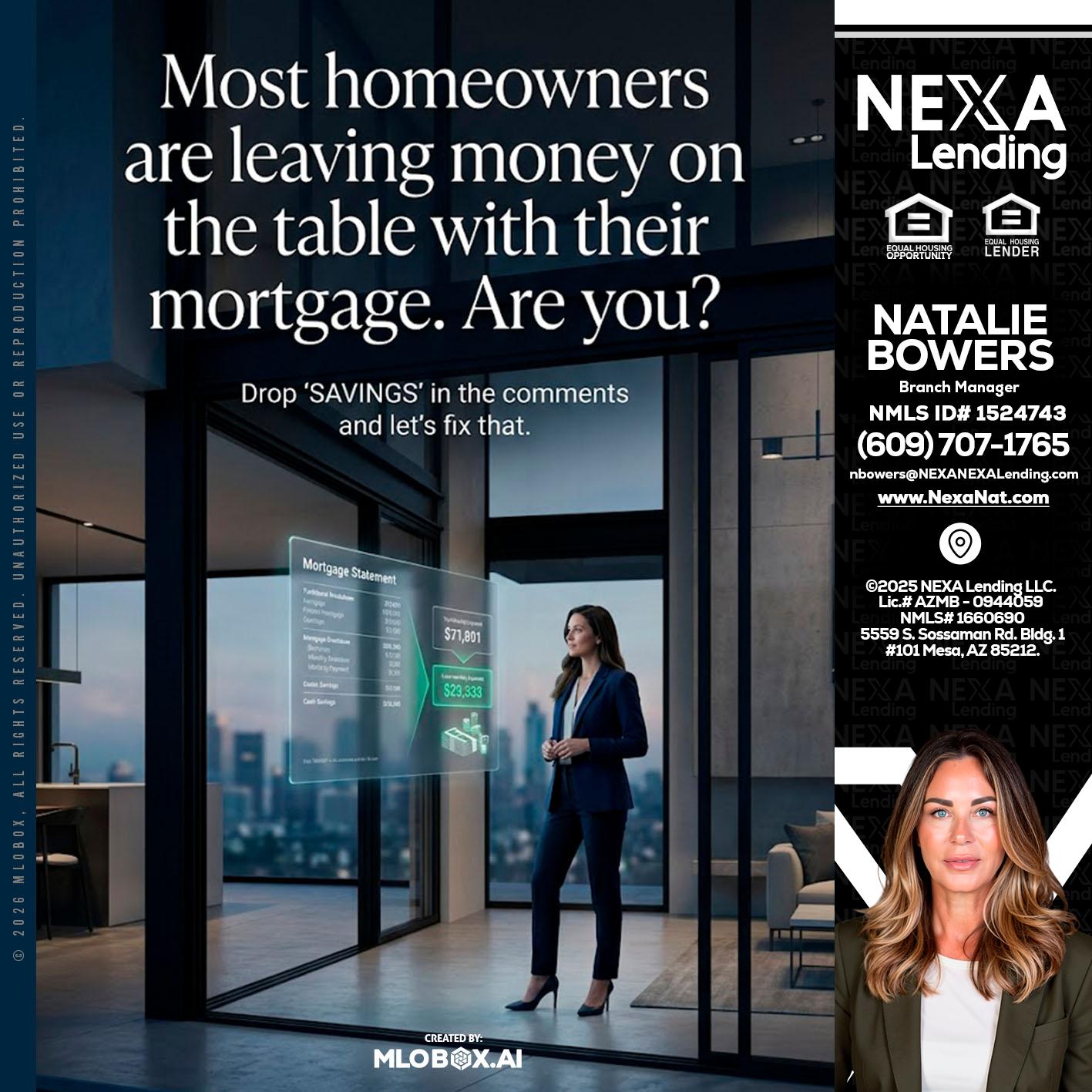 MOST OWNERS - Natalie Bowers -Branch Manager