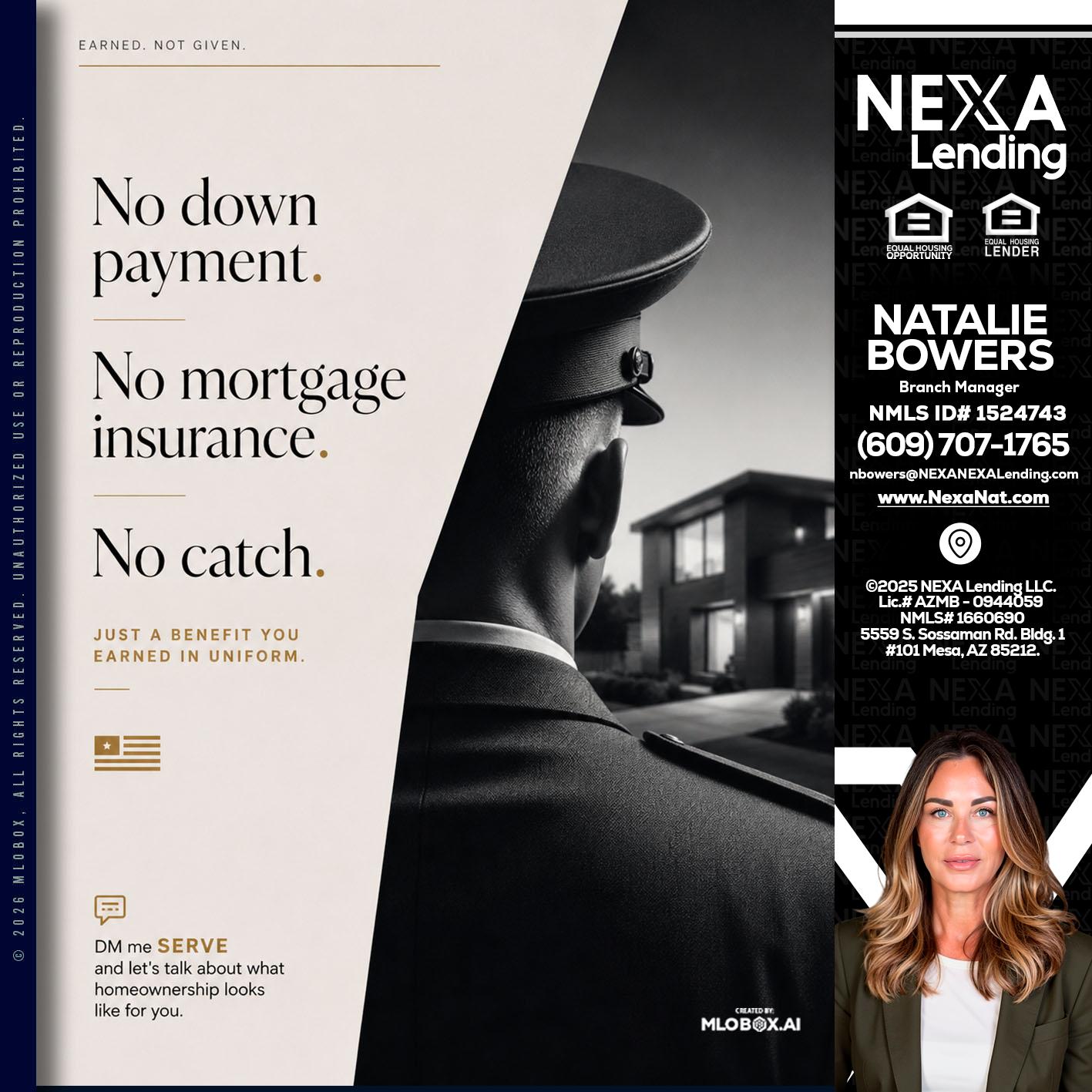 NO DOWN PAYMENT - Natalie Bowers -Branch Manager