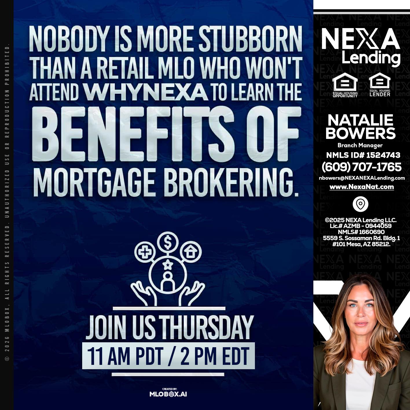 WHY NEXA - Natalie Bowers -Branch Manager
