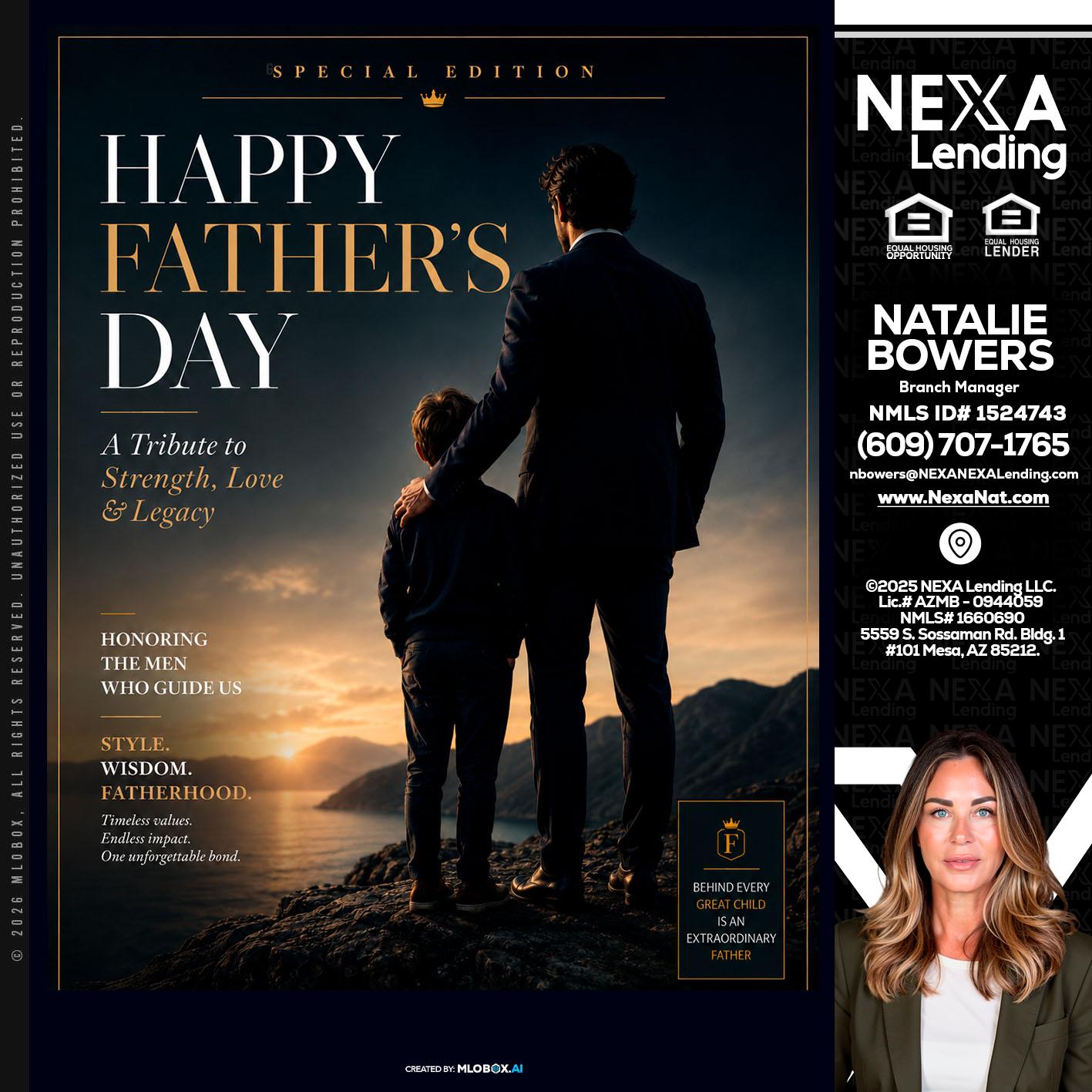 HAPPY FATHERS DAY - Natalie Bowers -Branch Manager