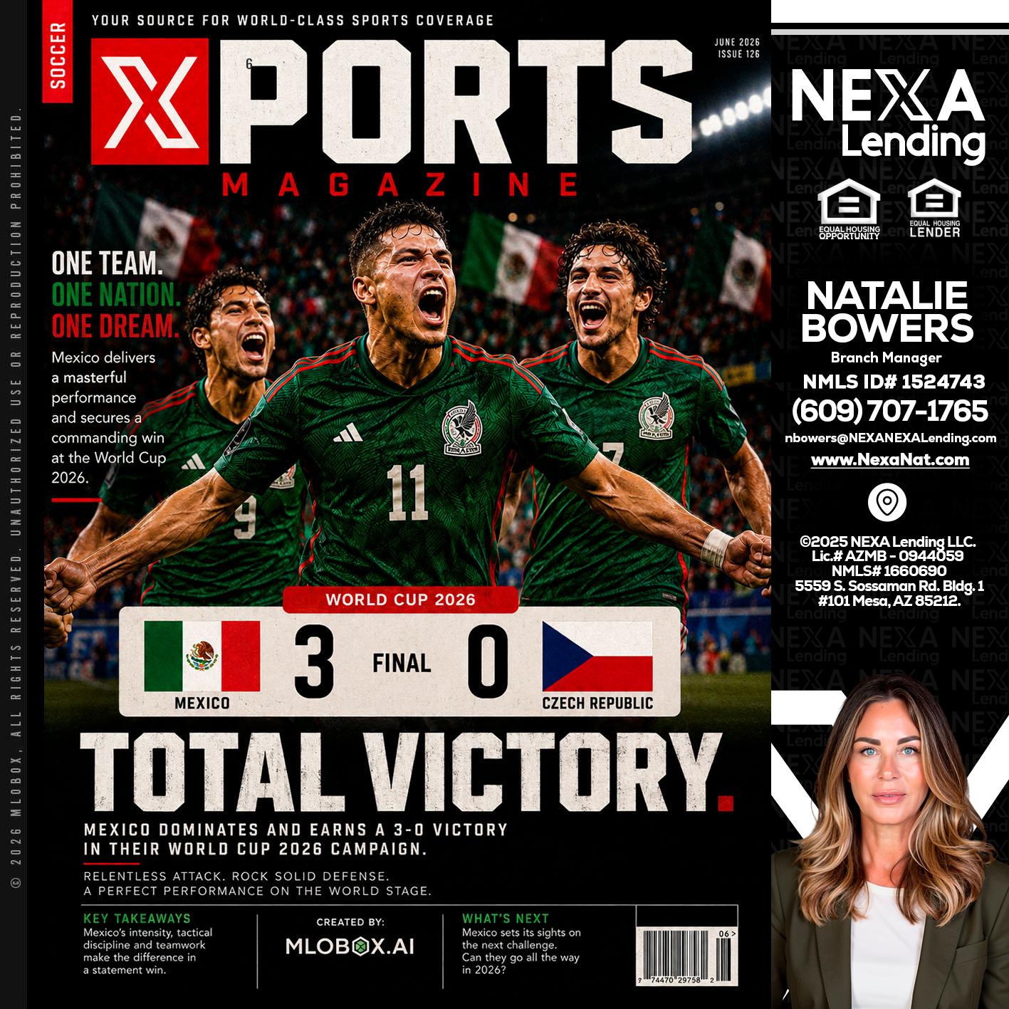 World Cup 2026 MEX 1-0 CZECH - Natalie Bowers -Branch Manager