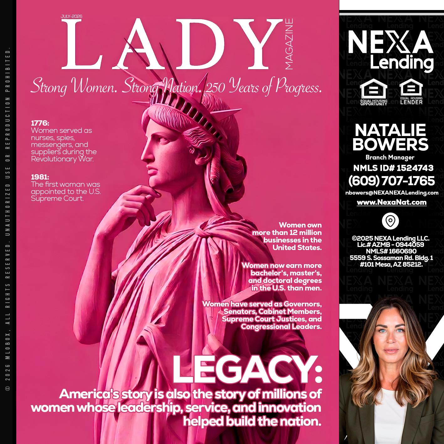 LADY LIBERTY! - Natalie Bowers -Branch Manager