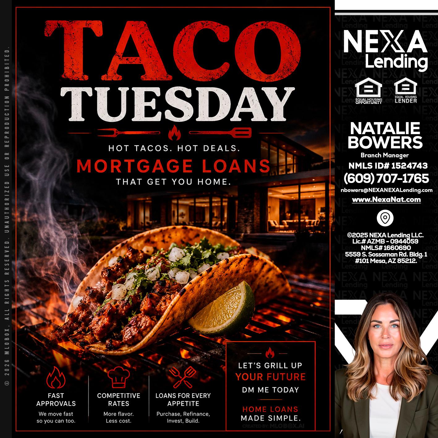 TACO TUESDAY - Natalie Bowers -Branch Manager