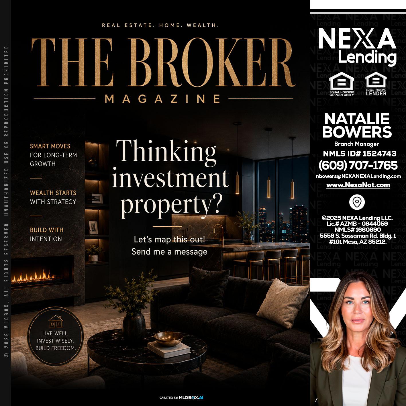 THE BROKER - Natalie Bowers -Branch Manager