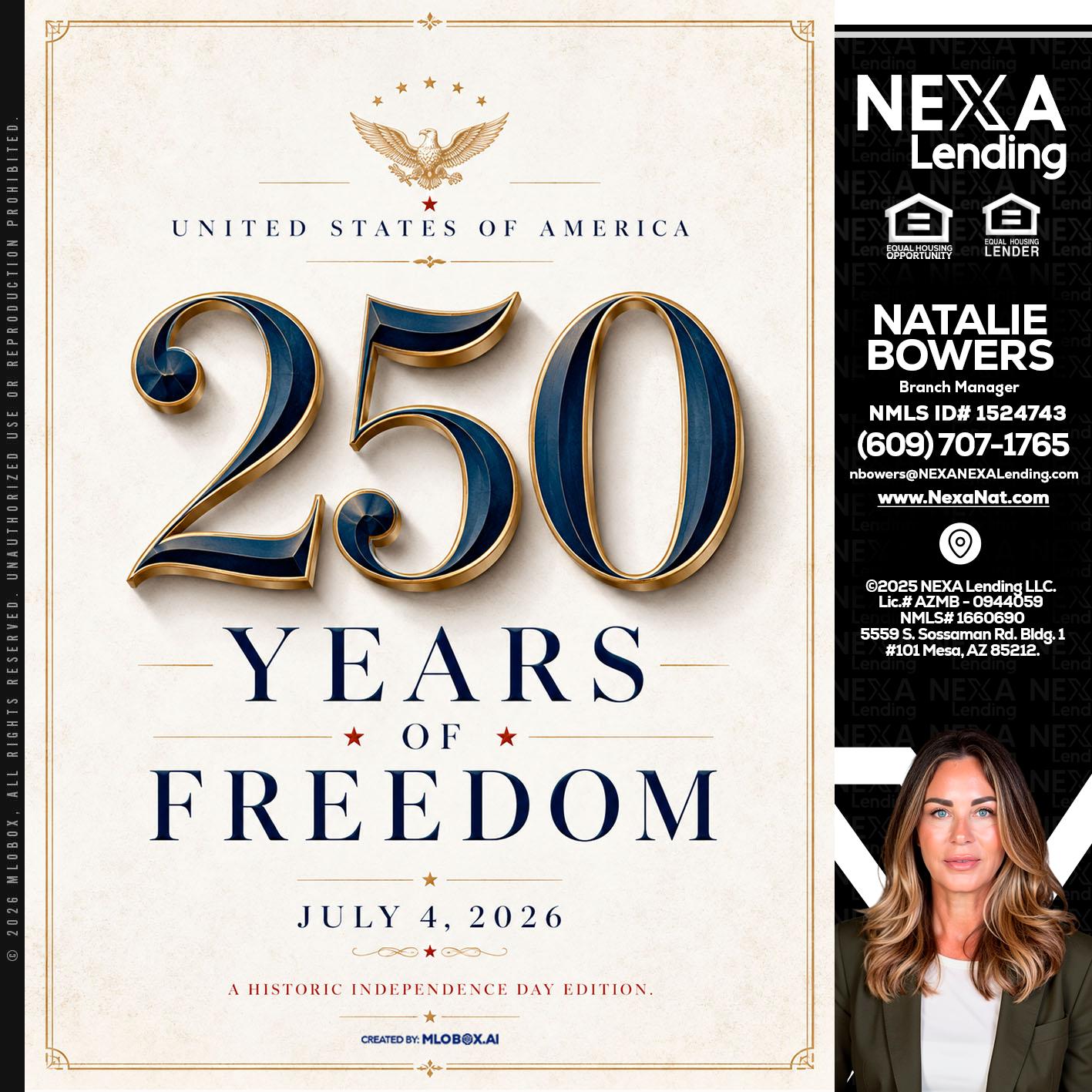 250 YEARS - Natalie Bowers -Branch Manager